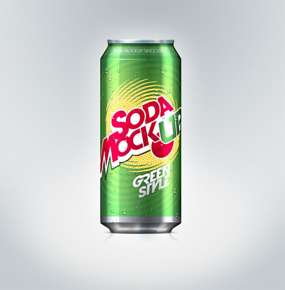 Psd Soda Can MockUp Template 