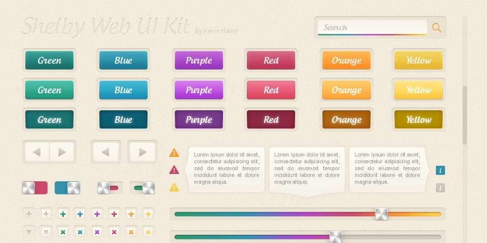 200+ Latest Free UI Kit PSD Collection 111 Shelby Web UI Kit