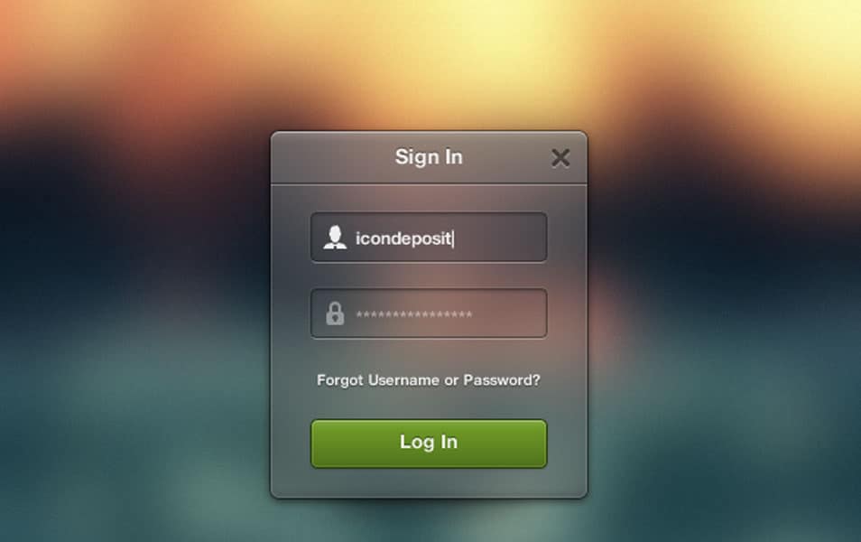Sign In Widget Sign In Widget