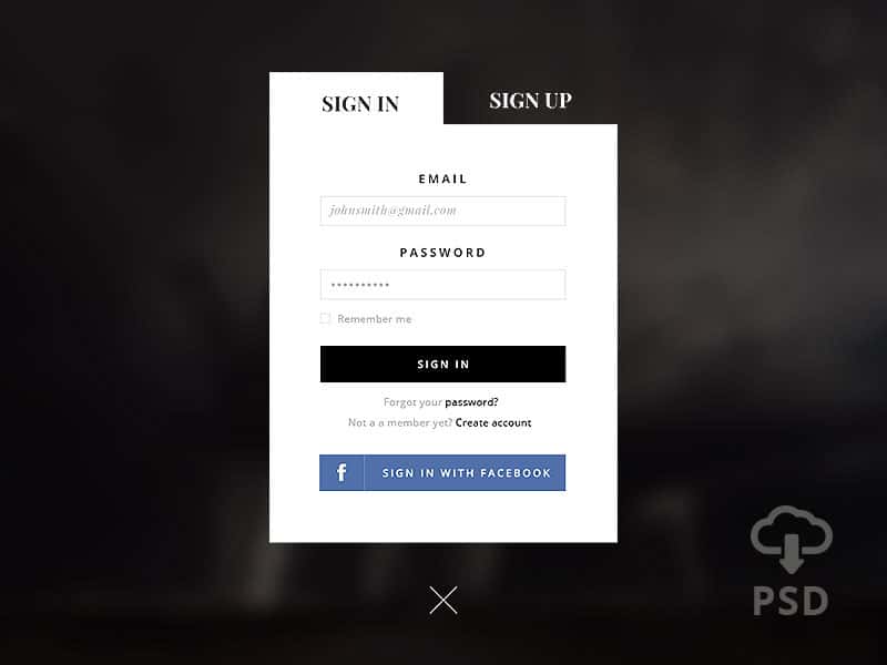 Sign-Up-Form-PSD