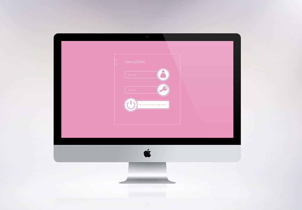 Simple Login Form PSD