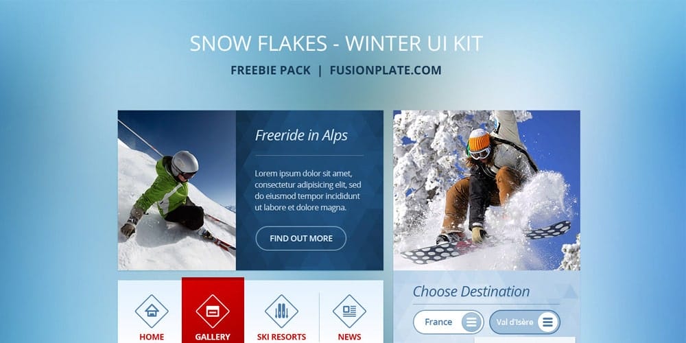 200+ Latest Free UI Kit PSD Collection 2 Latest Free UI Kit PSD