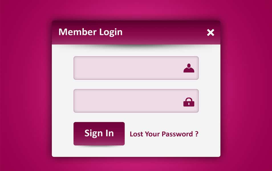 Stylish LoginForm Free PSD