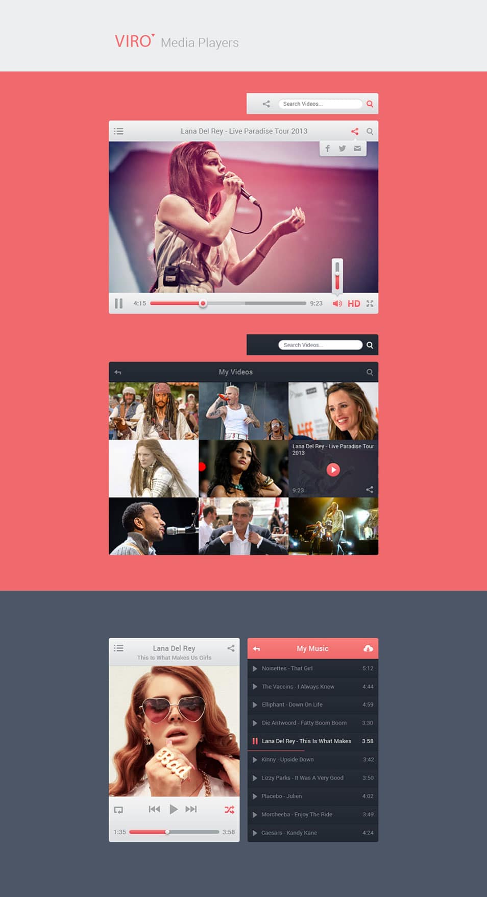 Viro Media Players UI Viro Media Players UI