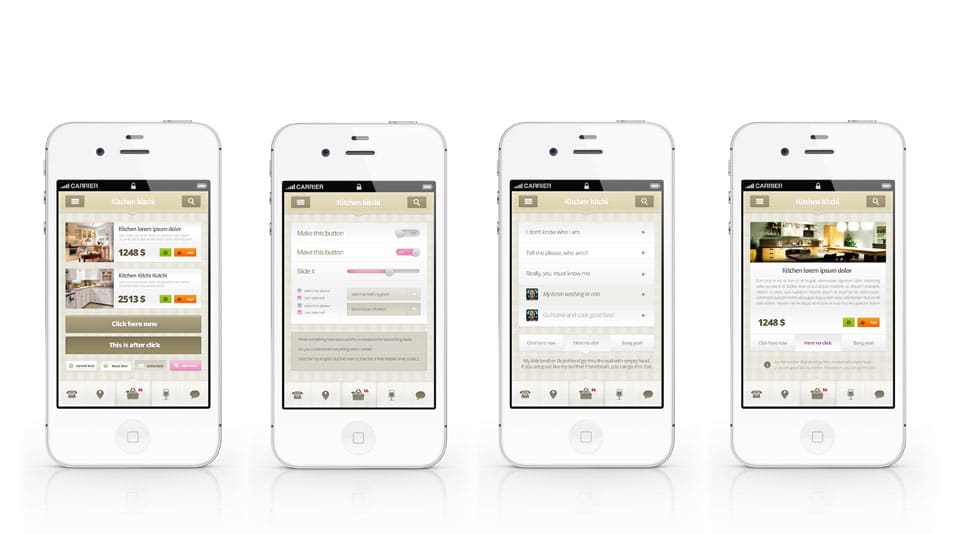 mobile app ui kit latest free mobile UI Elements Design Kits