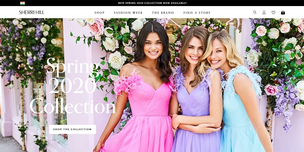 75 Beautiful Fashion Website Designs for Your Inspiration 3 Sherri Hill