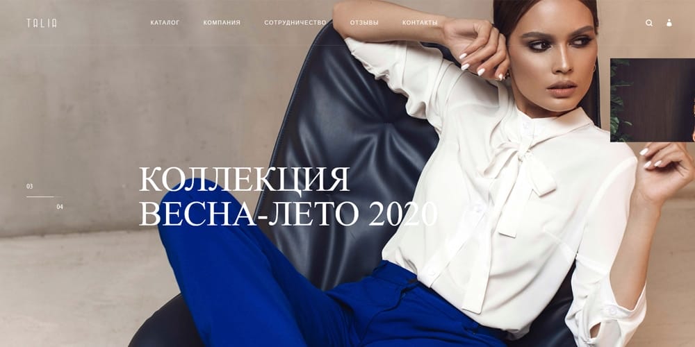 75 Beautiful Fashion Website Designs for Your Inspiration 24 talia