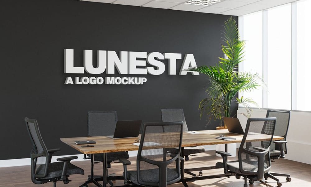 The Ultimate Collection of 2000+ Free Mockup Templates PSD Designs 183 Conference Room Logo Mockup PSD