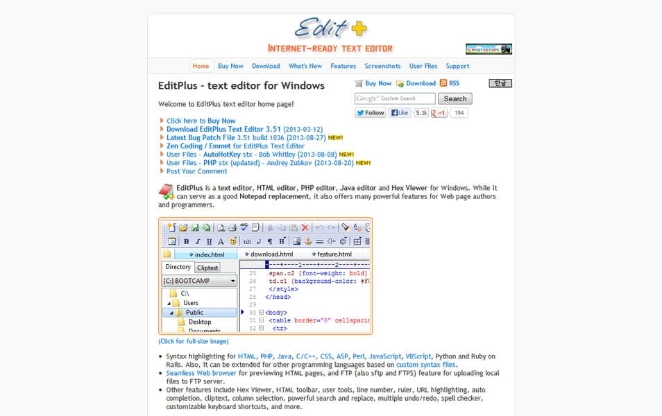 Best Free Code Editors For Developers 48 EditPlus