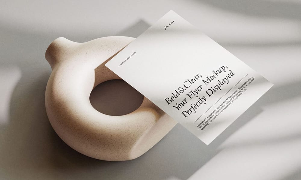 The Ultimate Collection of 2000+ Free Mockup Templates PSD Designs 376 Elegant A4 Flyer Mockup PSD