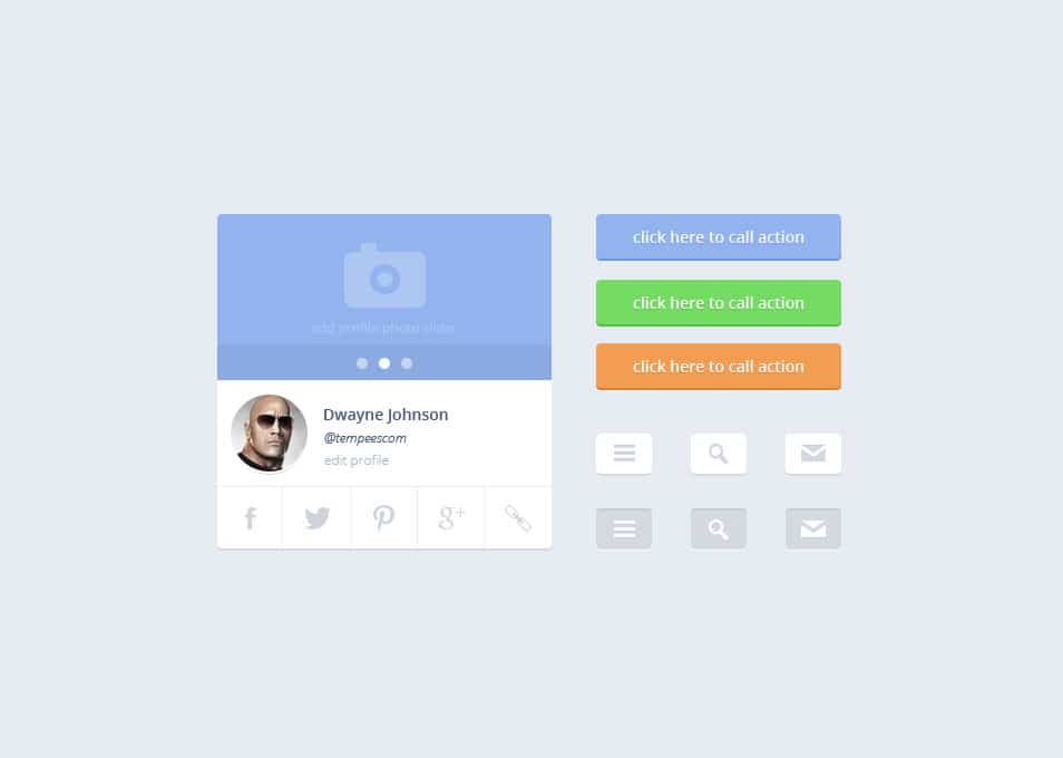 Flat UI kit Flat UI kit