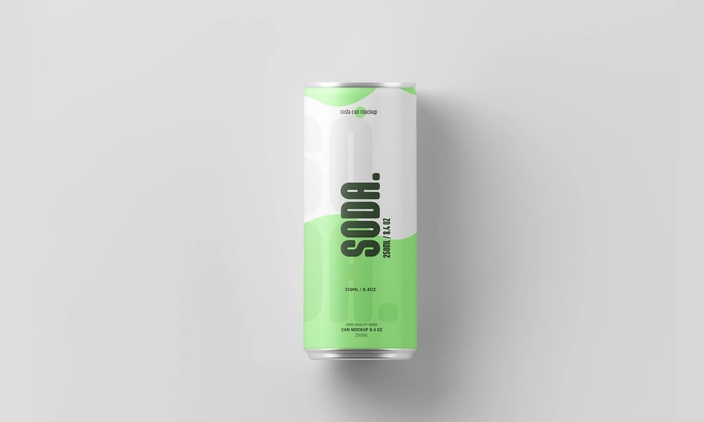 The Ultimate Collection of 2000+ Free Mockup Templates PSD Designs 499 Free 250ml Soda Can Mockup PSD