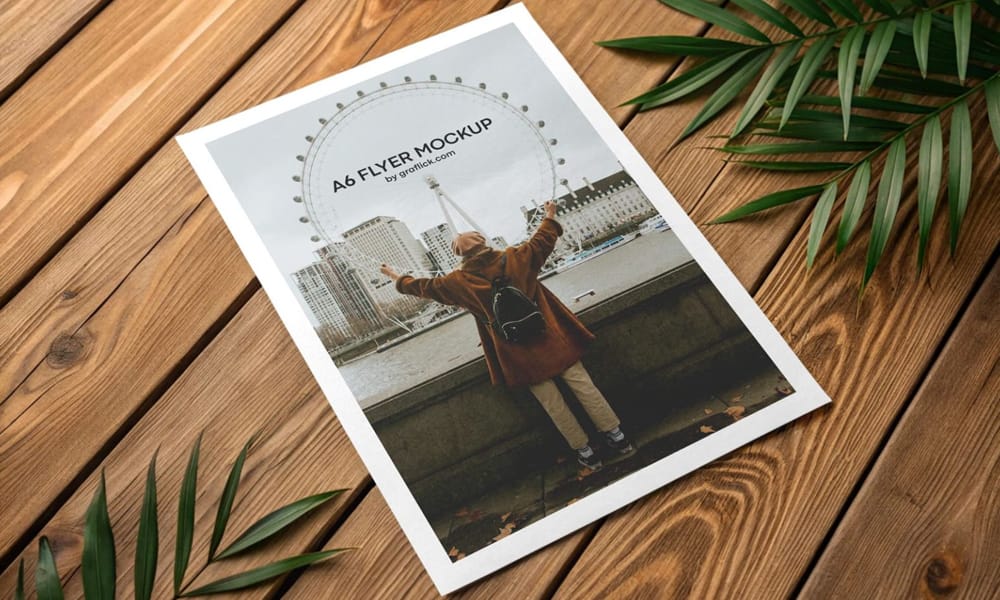 The Ultimate Collection of 2000+ Free Mockup Templates PSD Designs 373 Free A6 Flyer Mockup PSD