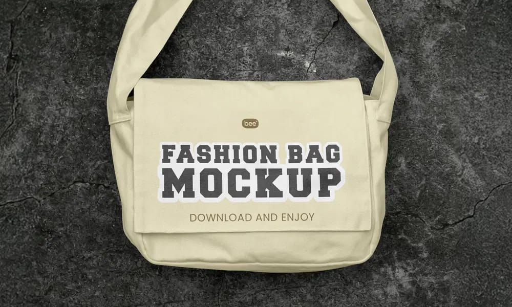 The Ultimate Collection of 2000+ Free Mockup Templates PSD Designs 559 Free Bag on Dark Floor Mockup PSD