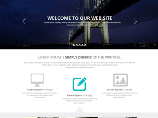 Free Business Web Template PSD Download