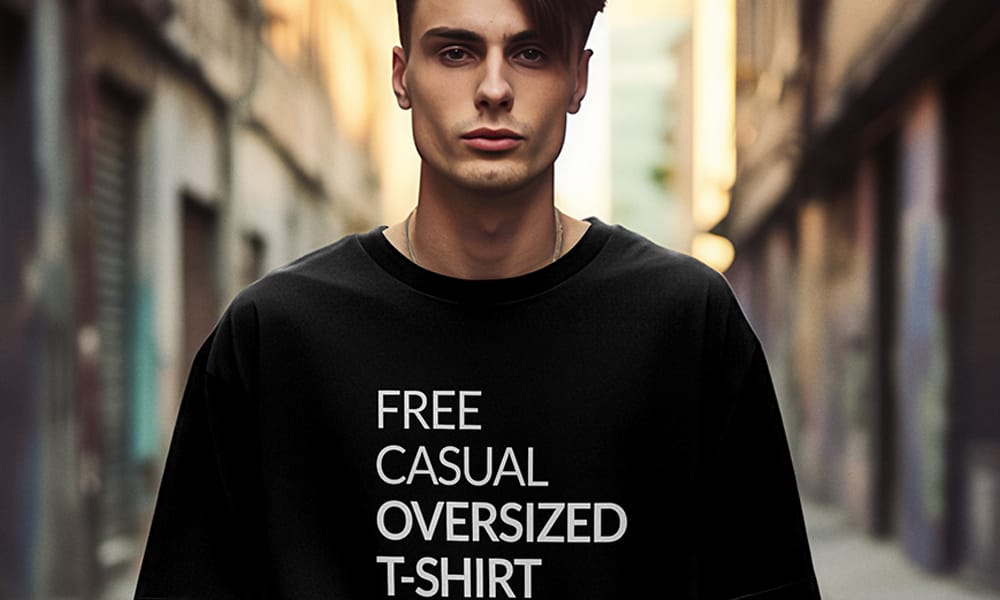 The Ultimate Collection of 2000+ Free Mockup Templates PSD Designs 695 Free Casual Oversized T-shirt Mockup PSD