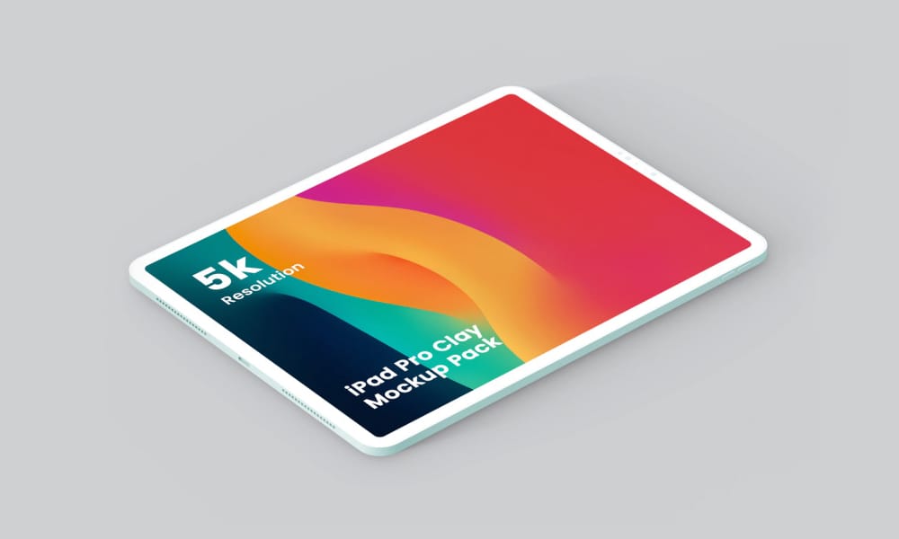 The Ultimate Collection of 2000+ Free Mockup Templates PSD Designs 63 Free Clay iPad Pro Mockup PSD
