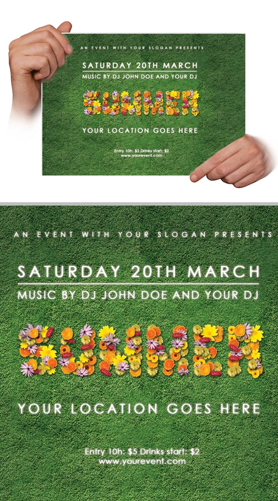 Free Flyer Flower Template 