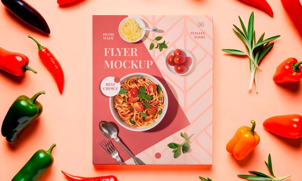 The Ultimate Collection of 2000+ Free Mockup Templates PSD Designs 377 Free Food Flyer Mockup PSD
