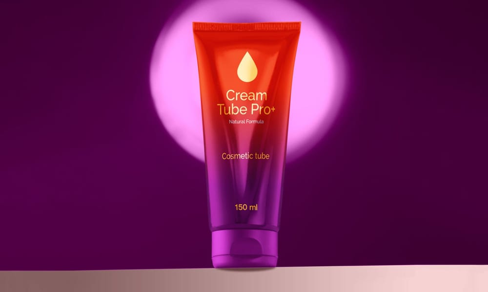 The Ultimate Collection of 2000+ Free Mockup Templates PSD Designs 591 Free Glossy Cosmetic Cream Tube Mockup PSD