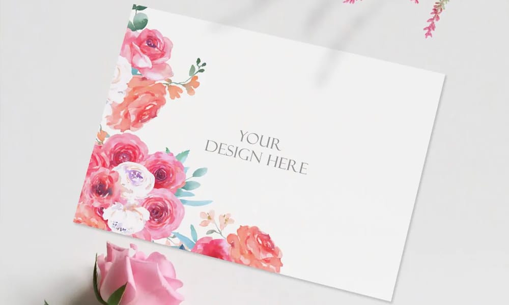 The Ultimate Collection of 2000+ Free Mockup Templates PSD Designs 159 Free Greeting Card Mockup PSD