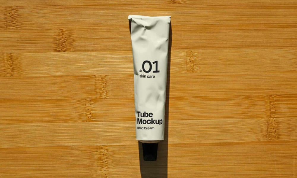 The Ultimate Collection of 2000+ Free Mockup Templates PSD Designs 588 Free Hand Cream Cosmetic Tube Mockup PSD