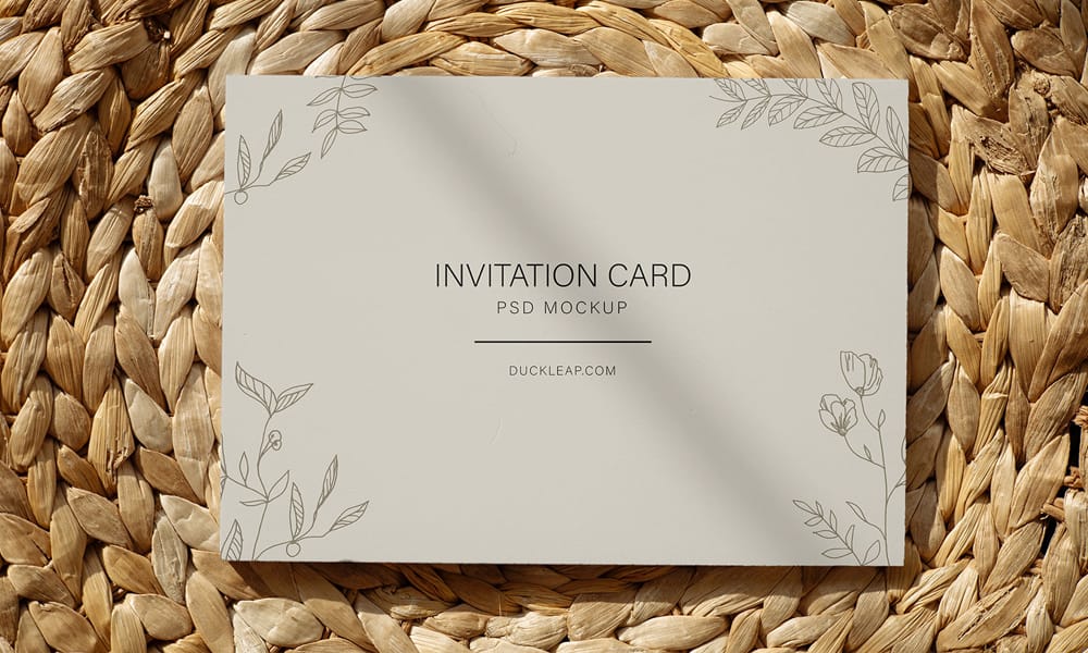 The Ultimate Collection of 2000+ Free Mockup Templates PSD Designs 150 Free Invitation Card Mockup PSD