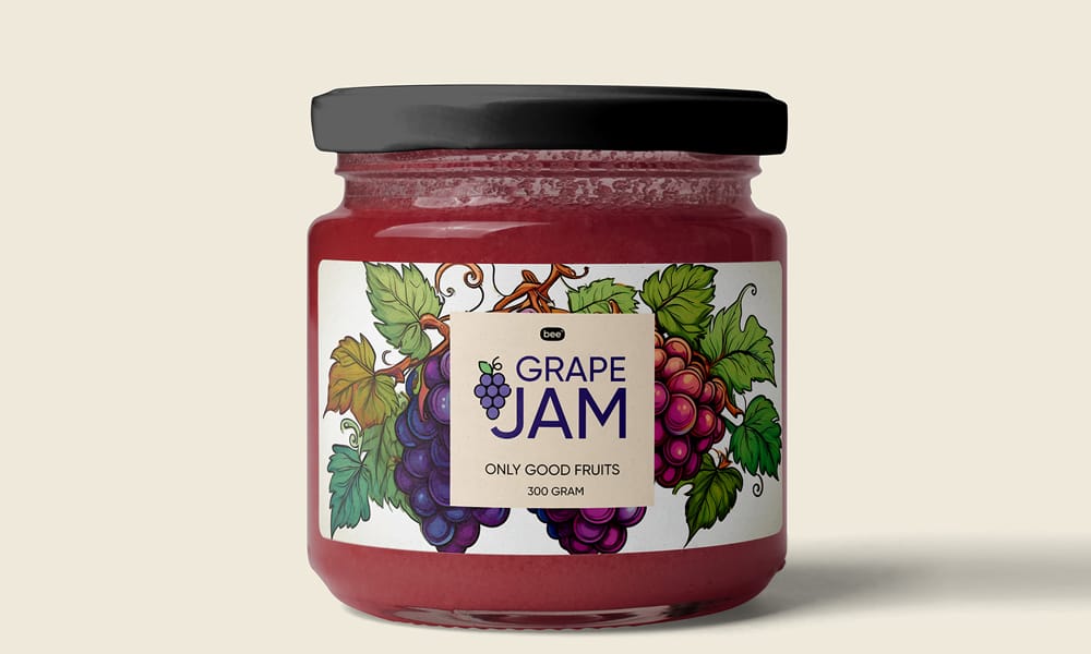 The Ultimate Collection of 2000+ Free Mockup Templates PSD Designs 669 Free Jam Jar Label Mockup PSD