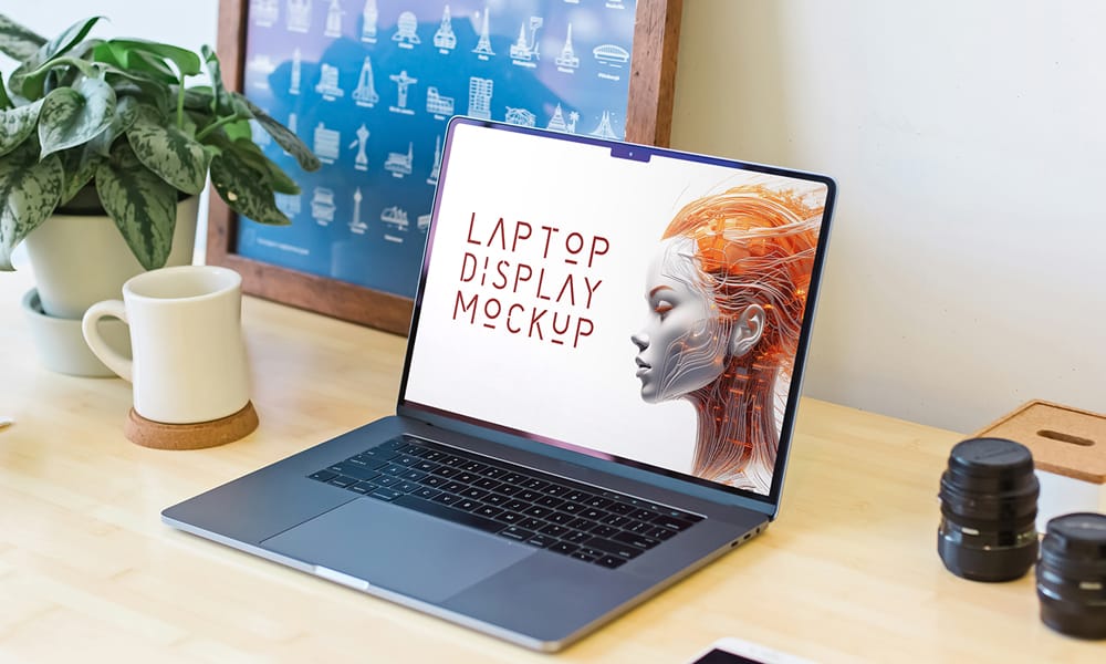 The Ultimate Collection of 2000+ Free Mockup Templates PSD Designs 22 Free Laptop MacBook Screen Mockup PSD
