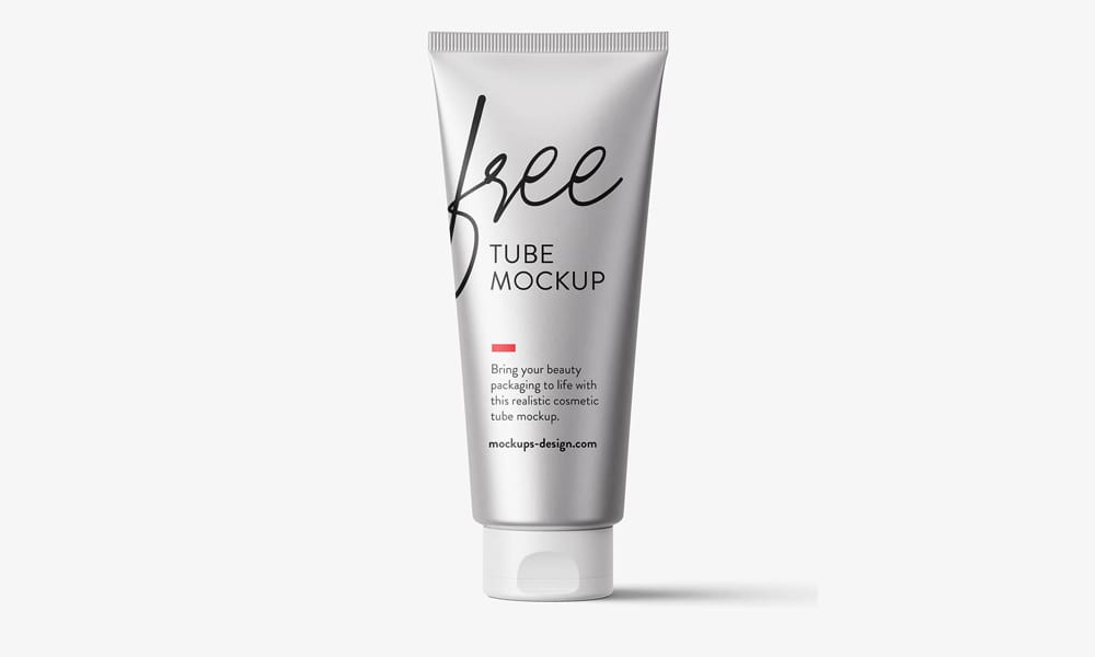 The Ultimate Collection of 2000+ Free Mockup Templates PSD Designs 589 Free Metallic Tube Mockup PSD