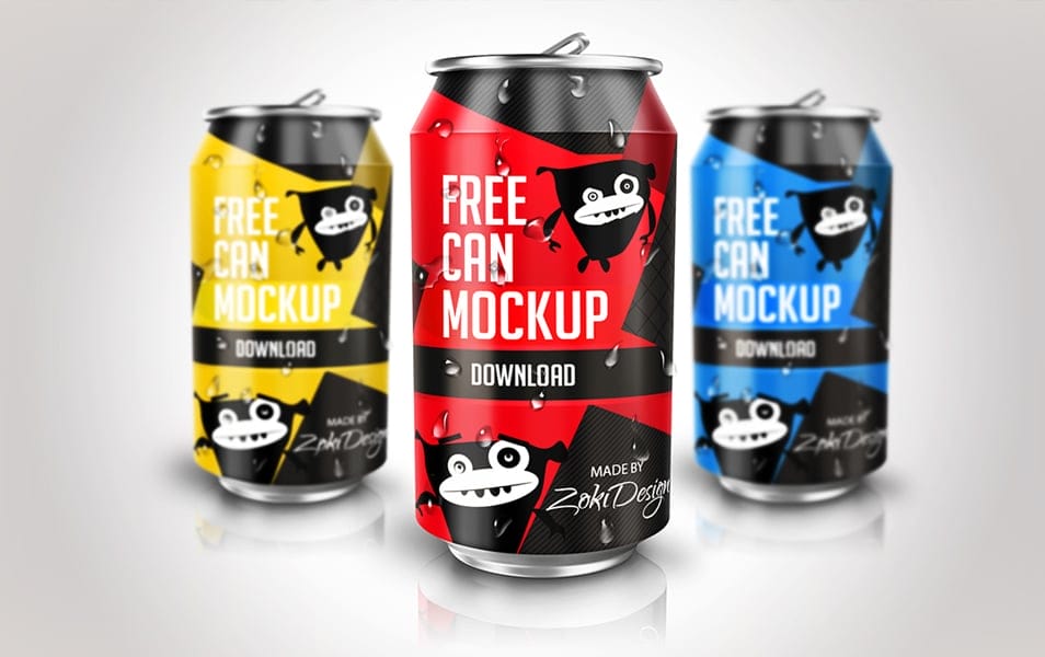 Free Soda Can MockUp