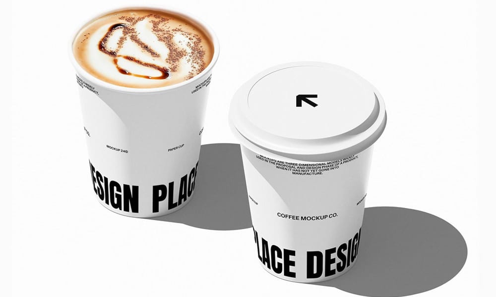 The Ultimate Collection of 2000+ Free Mockup Templates PSD Designs 604 Free Take-Away Coffee Cup Mockup PSD