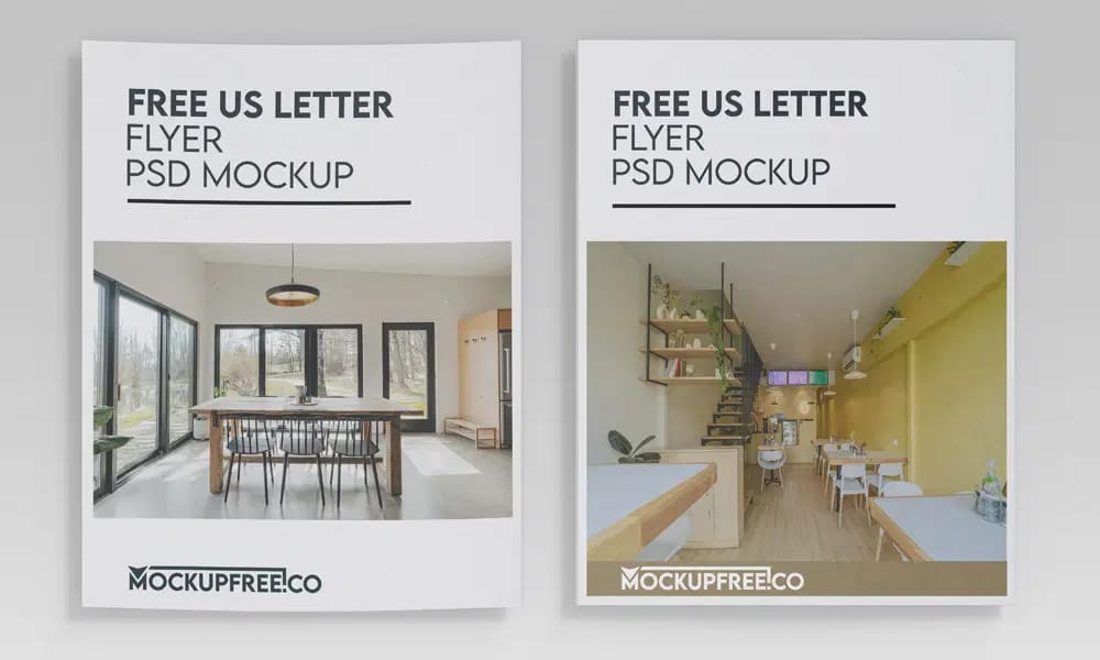 The Ultimate Collection of 2000+ Free Mockup Templates PSD Designs 378 Free US Letter Flyer Mockup PSD