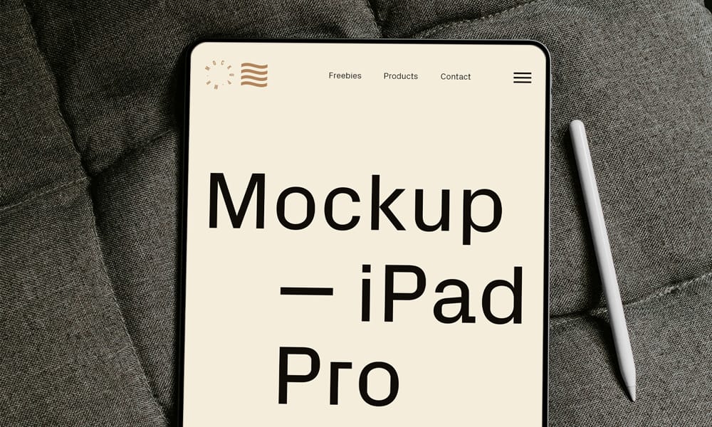 The Ultimate Collection of 2000+ Free Mockup Templates PSD Designs 66 Free iPad Pro with Pencil Mockup