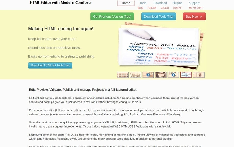 Best Free Code Editors For Developers 50 HTML Kit
