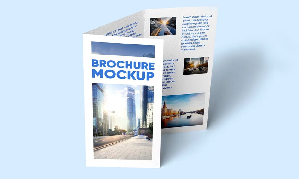 The Ultimate Collection of 2000+ Free Mockup Templates PSD Designs 326 Half-Closed-Trifold-Brochure-Mockup-PSD