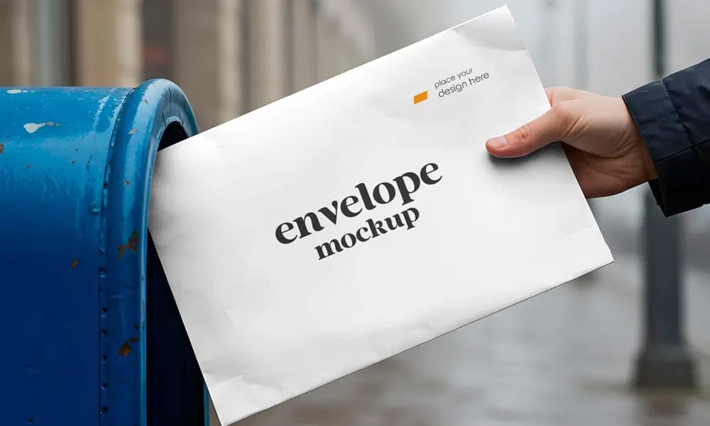 The Ultimate Collection of 2000+ Free Mockup Templates PSD Designs 434 Hand Holding Large Envelope Mockup