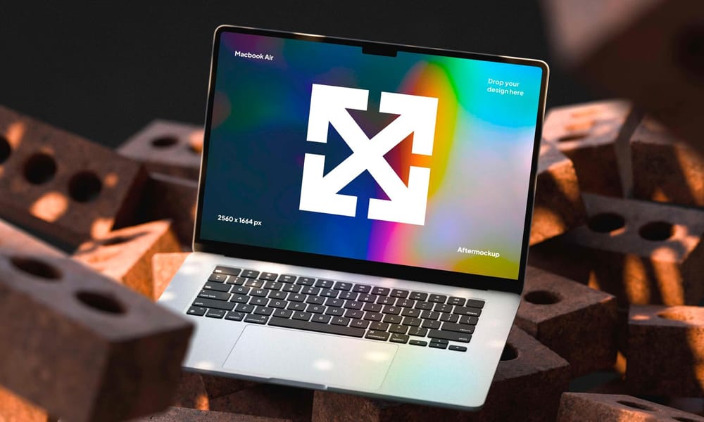 The Ultimate Collection of 2000+ Free Mockup Templates PSD Designs 29 Industrial MacBook Air Mockup