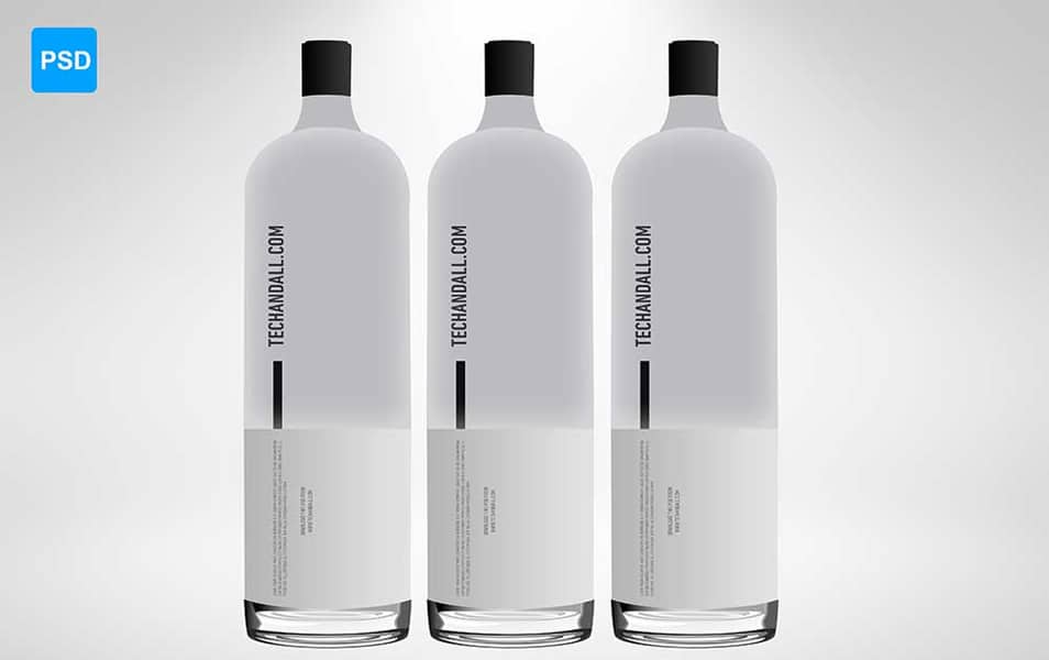 Minimalist Water Bottle Mockup