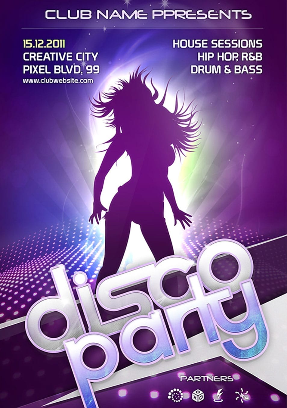 Night Club Flyer PSD Template