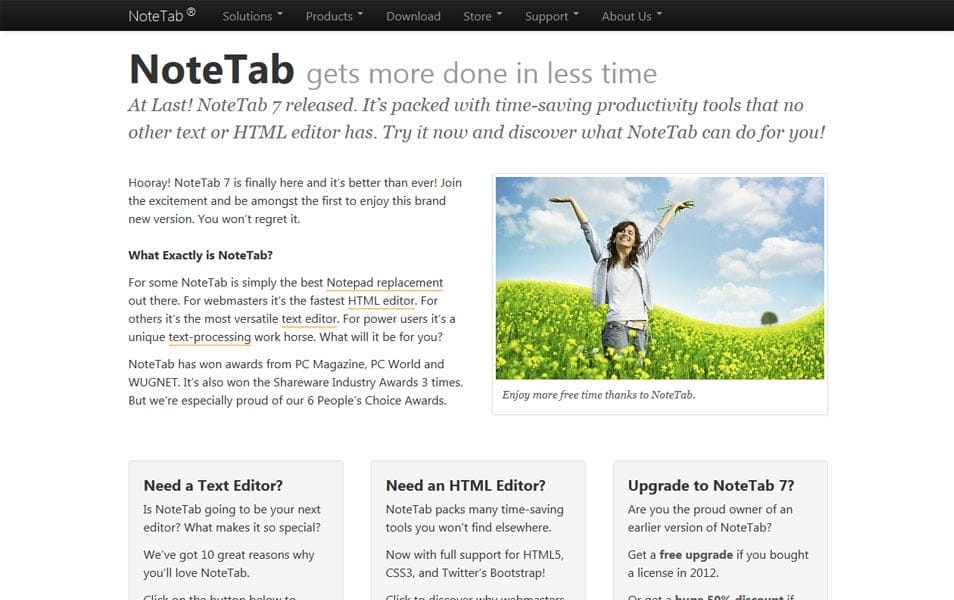 Best Free Code Editors For Developers 52 NoteTab