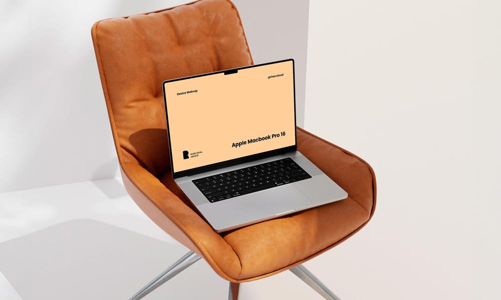 The Ultimate Collection of 2000+ Free Mockup Templates PSD Designs 23 Office Chair MacBook Pro Mockup PSD