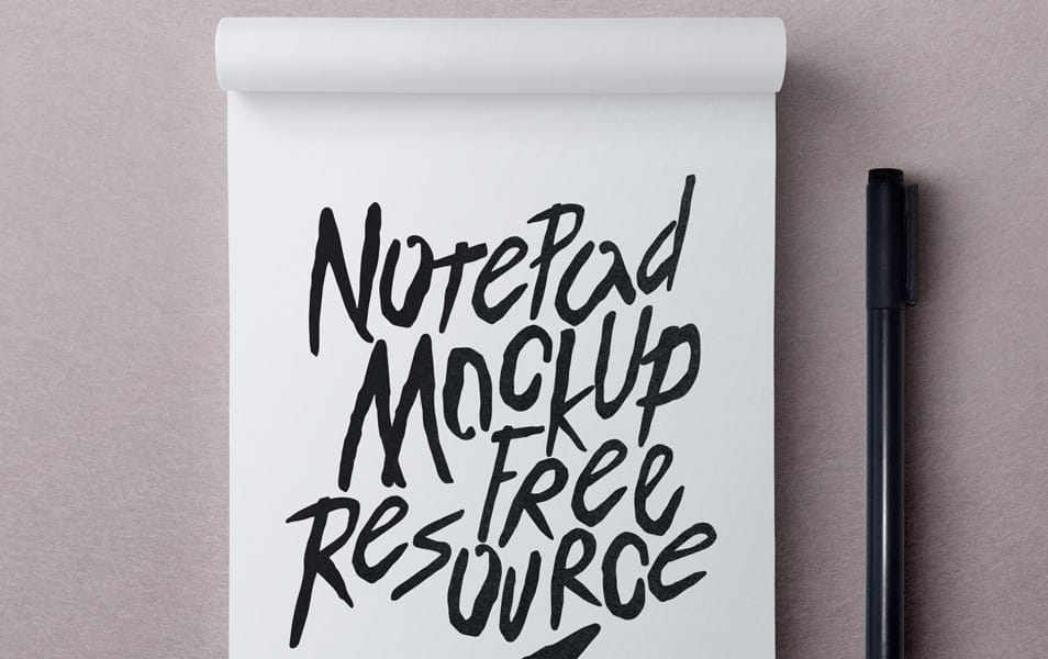 The Ultimate Collection of 2000+ Free Mockup Templates PSD Designs 692 Psd Notepad Mockup
