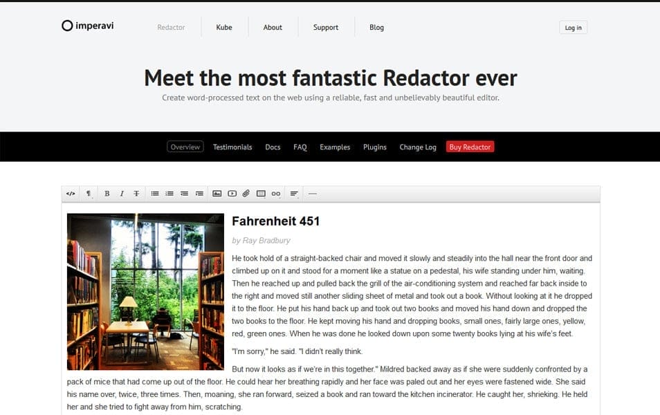 Redactor WYSIWYG html editor