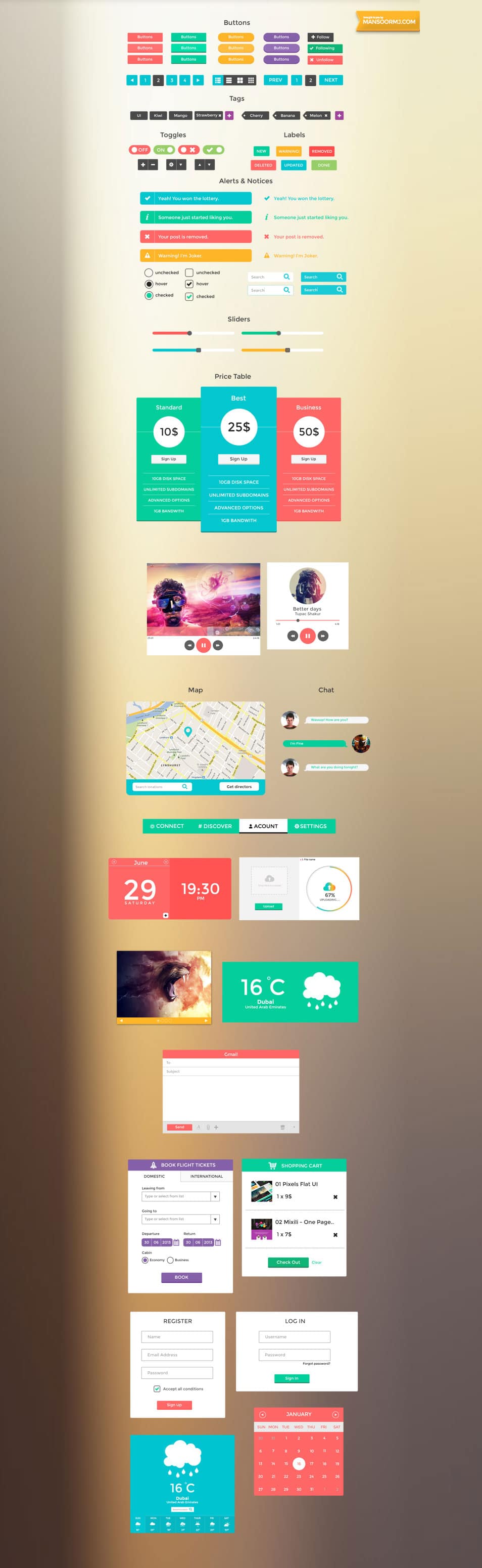 SmoothBerry Free UI Kit SmoothBerry Free UI Kit