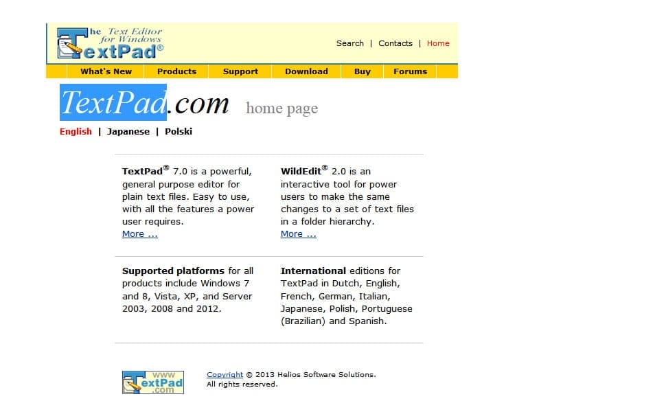 Best Free Code Editors For Developers 60 TextPad