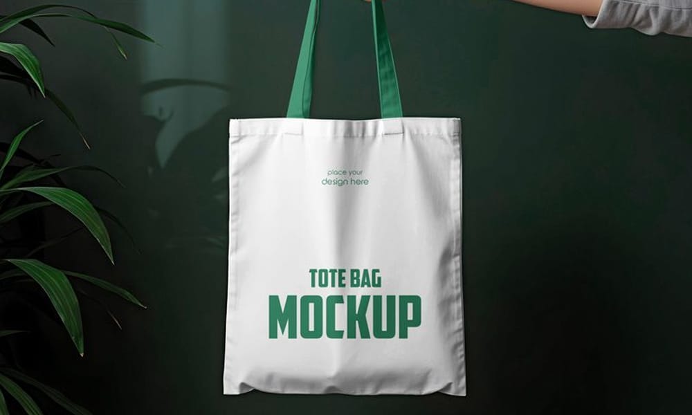 The Ultimate Collection of 2000+ Free Mockup Templates PSD Designs 558 Tote Bag in Hand of a Girl Mockup