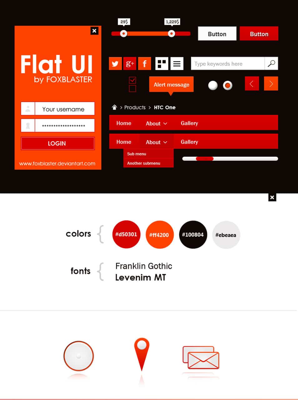 flat UI kit flat UI kit