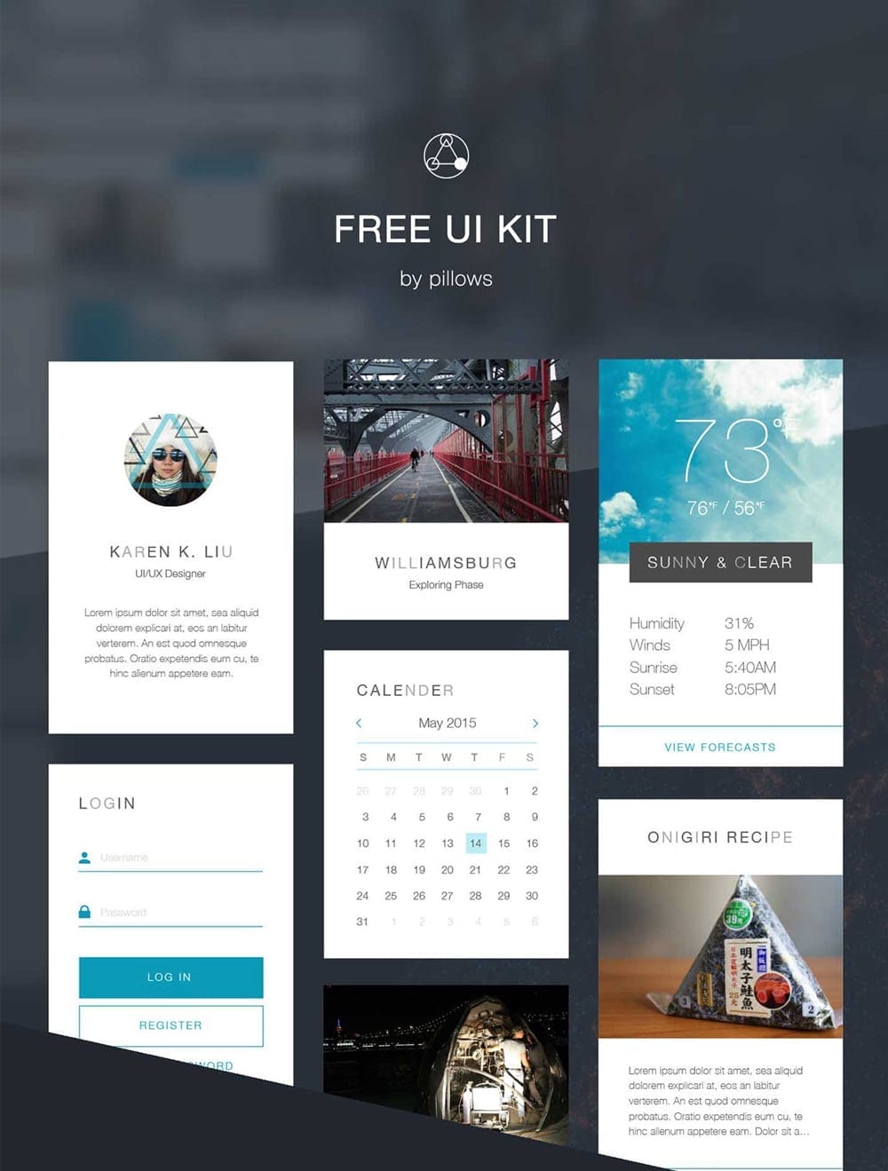 50+ Free Flat style UI Kits 12 free UI kit psd