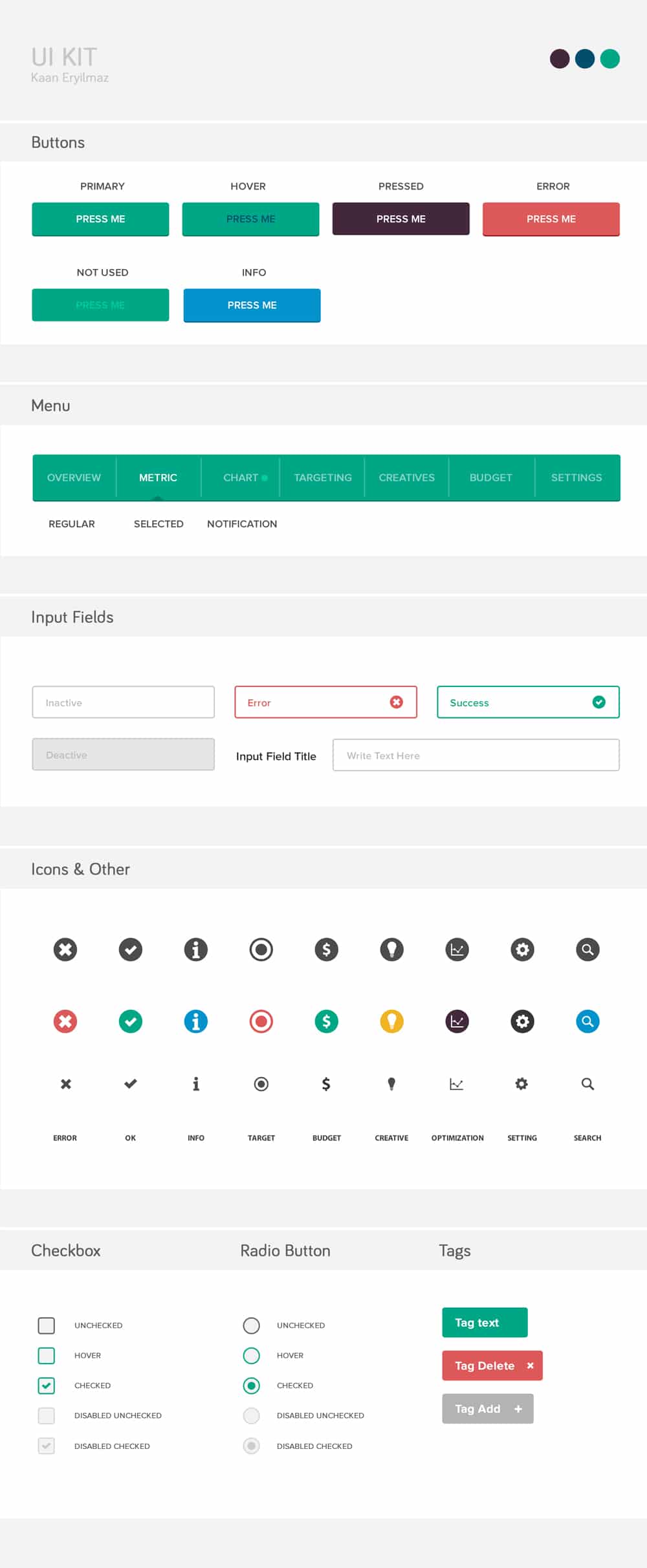 50+ Free Flat style UI Kits 39 Free UI Kit PSD